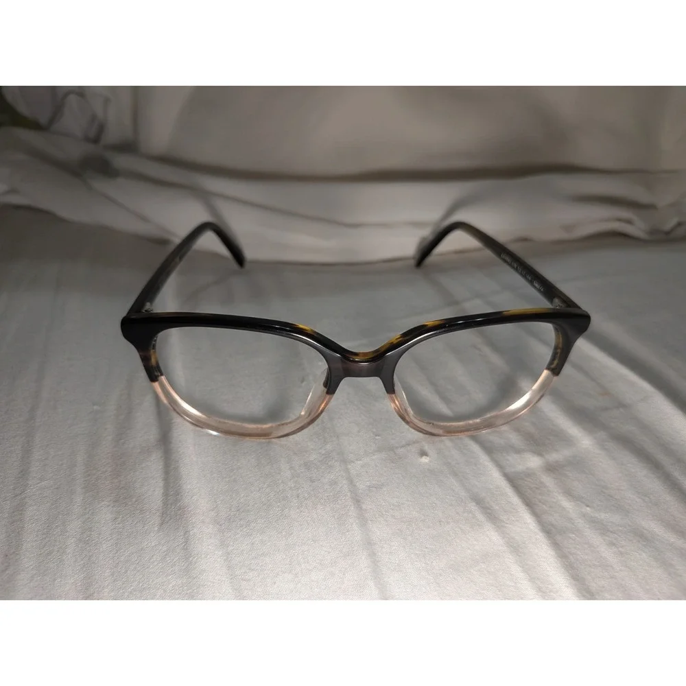 Warby Parker LAUREL 615 Eyeglasses Frame 52-17-140 Brown Crystal Fade Rim
